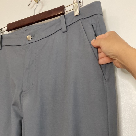 Lululemon Pants Mens 36 x 32 Gray Commission Classic Qwick Chino Water Repellent - Picture 8 of 16